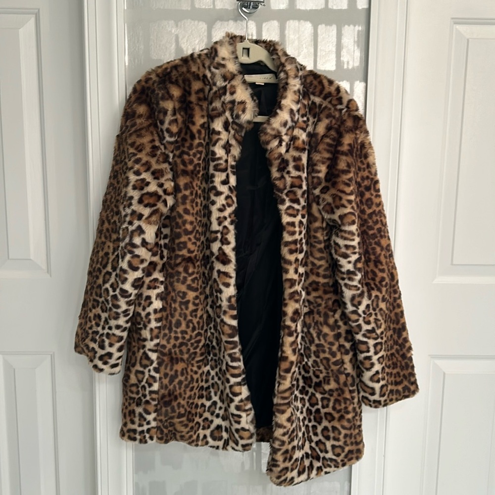 Lovestitch animal print coat